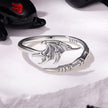 925 Sterling Silver Oxidized Silver 0.7cm Swing Rings for Women