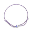 925 Sterling Silver Adjustable 24cm CZ Resin Bracelet for Women