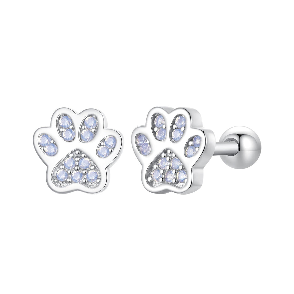 925 Sterling Silver Nano Opal Stone Earrings 6mm