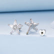 925 Sterling Silver Earrings with Pavé CZ Setting