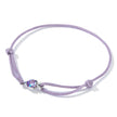 925 Sterling Silver Adjustable 24cm CZ Resin Bracelet for Women