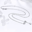 925 Sterling Silver Adjustable Necklace 38-45cm for Women