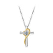 925 Sterling Silver 0.20 Carat Moissanite Necklace for Women