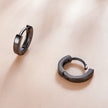 925 Sterling Silver & Plated Black Gold Earrings