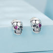 925 Sterling Silver Pavé Setting CZ Earrings 1x0.7cm for Women