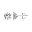 925 Sterling Silver Moissanite 0.50 Carat Earrings 6.0mm for Women