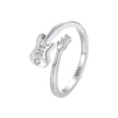 925 Sterling Silver 1.8mm Ring with Pavé Setting CZ for Women