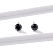 925 Sterling Silver Earrings with Pavé Setting CZ