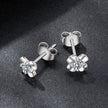 925 Sterling Silver Moissanite Earrings 0.6cm for Women