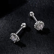 925 Sterling Silver 3mm Moissanite Earrings for Women