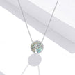 925 Sterling Silver Adjustable Mica Necklace for Women