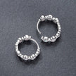 925 Sterling Silver 0.25 Carat Moissanite Hoop Earrings for Women