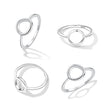 925 Sterling Silver Oxidized Ring Size 6.0 for Women