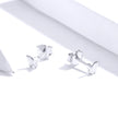 925 Sterling Silver & Platinum Plated Earrings