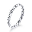 925 Sterling Silver Oxidized 0.20cm Ring Size 9 for Women
