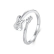 925 Sterling Silver 1.8mm Ring with Pavé Setting CZ for Women