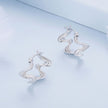 925 Sterling Silver Earrings 18mm x 10mm for Women