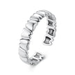 925 Sterling Silver Oxidized Silver Ring Women 0.42cm Width