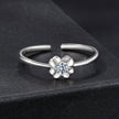 925 Sterling Silver Moissanite Ring Size E for Women