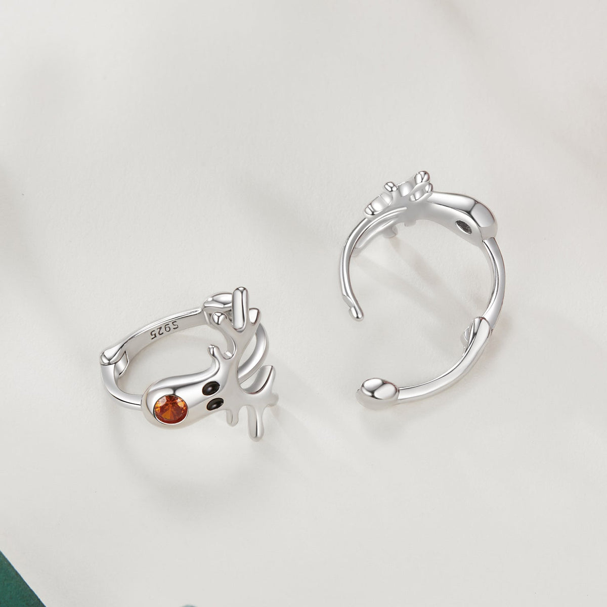 925 Sterling Silver White Gold Plated Pavé Set CZ Earrings for Women