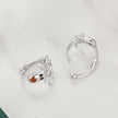 925 Sterling Silver White Gold Plated Pavé Set CZ Earrings for Women