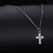 925 Sterling Silver Moissanite Pendant Necklace 40+5cm for Women