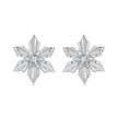 925 Sterling Silver Earrings with Pavé Setting CZ in Oxidized Finish