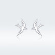 925 Sterling Silver Earrings 0.7*1.2cm for Women