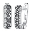 925 Sterling Silver Earrings with Pavé Setting CZ - 1.3m x 0.5m for Women