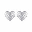 925 Sterling Silver Earrings with CZ in White Gold Plating for Women