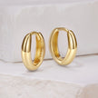 925 Sterling Silver Oxidized Hoop Earrings for Women