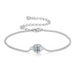 925 Sterling Silver 0.50 Carat Moissanite Bracelet for Women