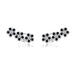 925 Sterling Silver Earrings with Pavé Setting CZ