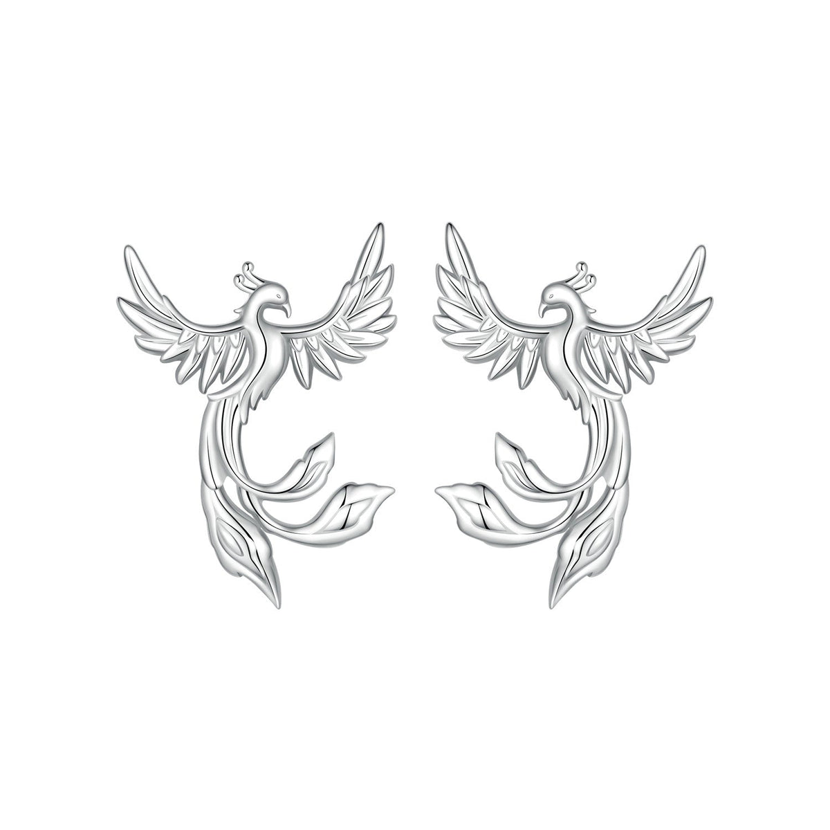 925 Sterling Silver Plated White Gold Earrings for Women
