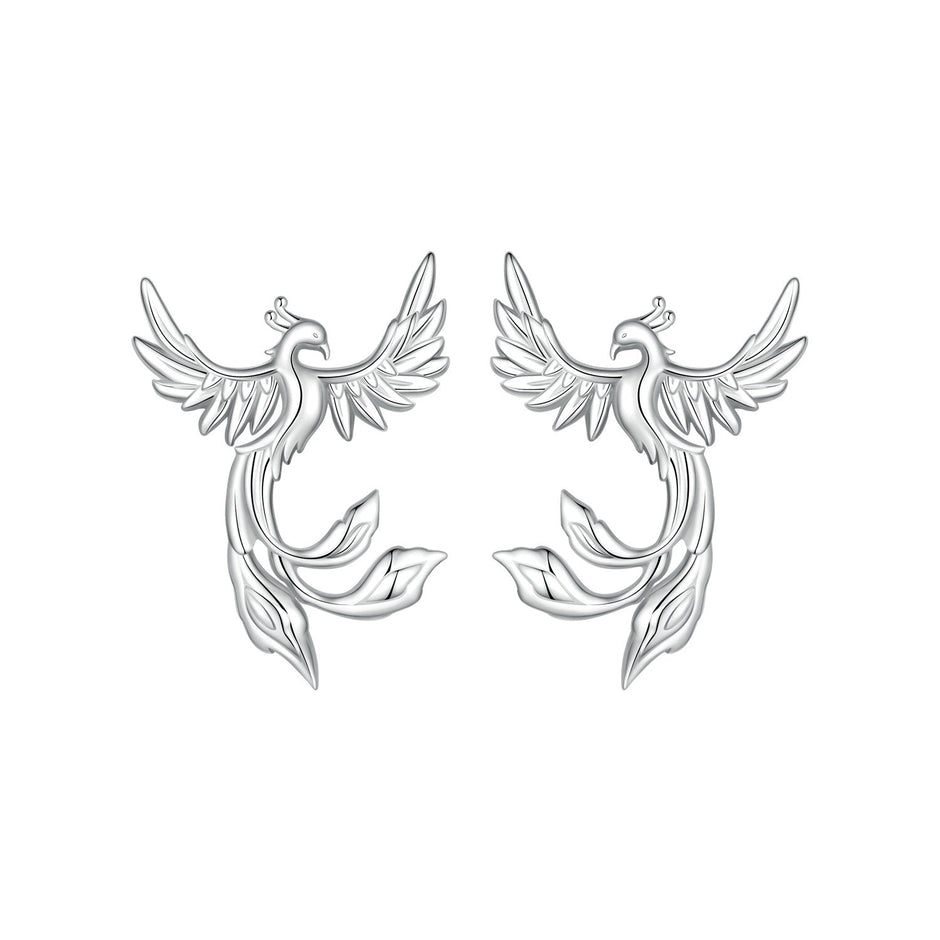 925 Sterling Silver Plated White Gold Earrings for Women