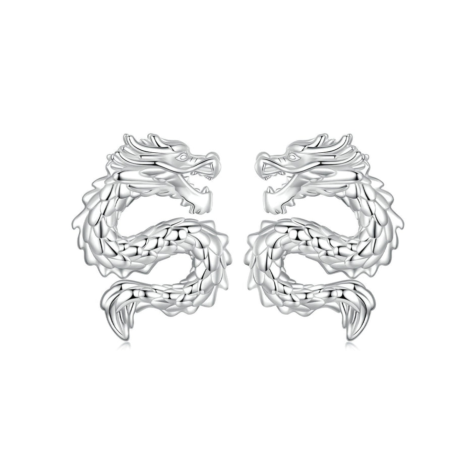 925 Sterling Silver Plated White Gold Earrings