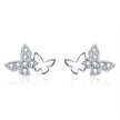 925 Sterling Silver Earrings with Pavé Setting CZ - 0.6*0.9cm
