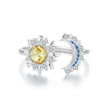 925 Sterling Silver Pavé CZ White Gold Plated Ring for Women
