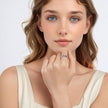 925 Sterling Silver Enamel Ring Size 6.0 for Women