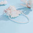 925 Sterling Silver White Gold Plated 39-45.5cm Quality Shell Pearl Necklace for Women