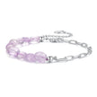 925 Sterling Silver & White Gold Plated Crystal Bracelet 16+5cm for Women