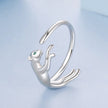 925 Sterling Silver Ring with Pavé Setting CZ in White Gold Plating