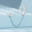 S925 Sterling Silver 3mm Pavé Setting CZ Earrings for Women
