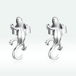 925 Sterling Silver Earrings 1.3*0.6cm for Women