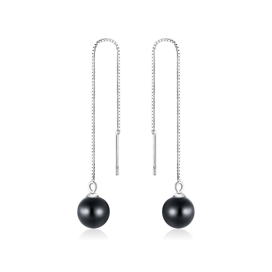 925 Sterling Silver Earrings with Quality Shell Pearl for Women