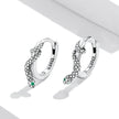 925 Sterling Silver Earrings with Pavé Setting CZ
