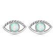 925 Sterling Silver Translucent Opal Earrings for Women