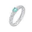 925 Sterling Silver Pavé Set CZ Ring in Size 6 for Women