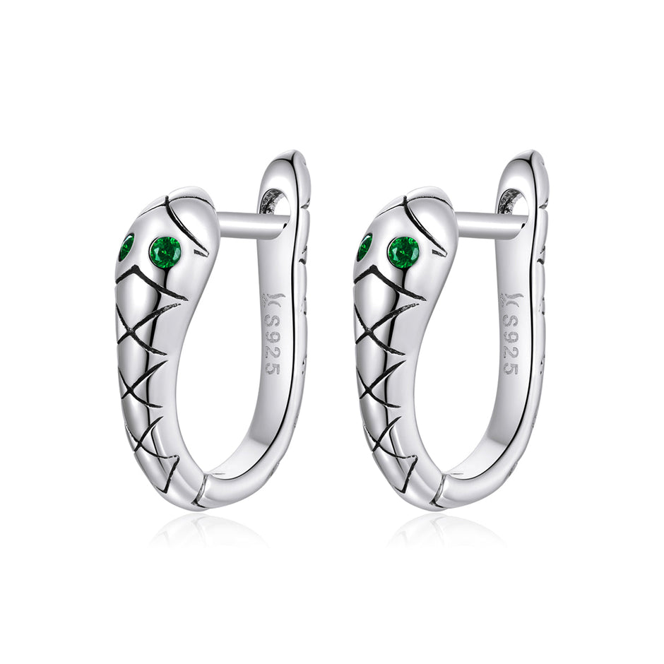 925 Sterling Silver Plated Platinum CZ Earrings for Women