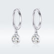 925 Sterling Silver Gold Plated Pavé Setting CZ Earrings for Women